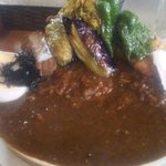 カレーやさん リトルショップ - （２０１４、９月）１年前の写真と比べると・・・ルーが少なめ？