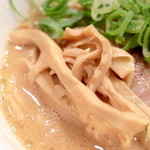 キラメキノトリ - 鶏白湯らーめんのメンマ '14 9月上旬