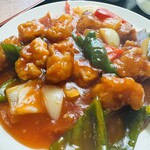 台湾料理 ふじ苑 - 酢豚定食(税込1100円)