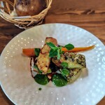 nook - 茄子の春巻き 茄子のソテー＆自家製パン