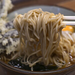 文殊 - なすそば@税込500円＋生玉子@税込50円