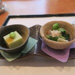 308949333 - 豆腐、小松菜のお浸し