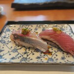 寿司 濱芝 - 鯵、鰹