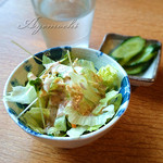 焼肉のタナカ - 定食のサラダとお漬物