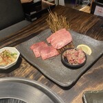焼肉トラジ - タン盛り3種