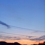 トラットリア ガバチョ - 帰りにお店近くの橋から見た夕焼け