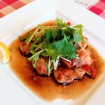 トラットリア ガバチョ - チキンの焦がしバターソース①