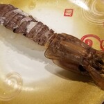 回転寿し トリトン - 石狩産浜ゆでシャコ。