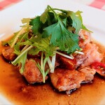 トラットリア ガバチョ - チキンの焦がしバターソース②