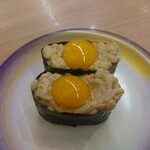 すし江戸 - うずら納豆