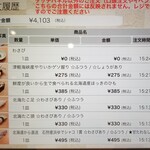 回転寿し トリトン - 注文履歴。