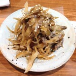 酒場オムロ - 親鳥とごぼうのキンピラ