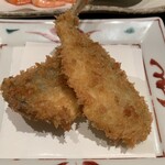 埼玉漁港 海鮮食堂 そうま水産 - ランチ鯵フライ（1尾）　275円