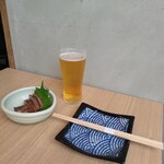 干物と日本酒のお店 yoshi-魚-tei - 活いか沖漬けのソルベ刺し