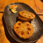 創作居酒屋10C - レンコンはさみ揚げ