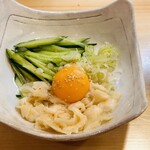 や台ずし - えんがわ塩だれユッケ
