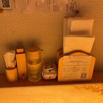 麺屋 周郷 - カウンターセット