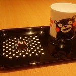 菅乃屋 - 子ども用の取り皿はもちろんくまモン♪