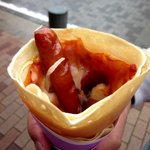 クレープハウス ピーナッツ - ピザフランク！(2014,09/20)