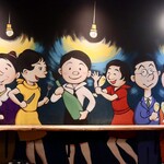 餃子とスパークリング バブルス - 落ち着く空間