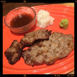 旨い屋 - イベリコ豚炙りステーキ　390円