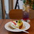 Lattorte - 料理写真:フルーツタルト（500円） ピンクレモンスカッシュ（550円） ケーキセット割（－100円）