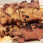 山小屋 中山売店 - 皮とレバー