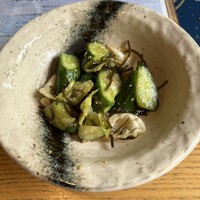 炭焼うな富士 白壁別邸 - きゅうりと昆布の和え物