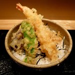 上野 しのばず屋 切麦庵 - 天丼