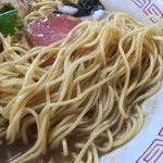 らぁめん小池 - 村上朝日製麺の麺