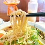 明神そば - 冷や系でいただくと
かなりのコシを感じる麺♡