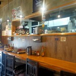 村山 満月うどん - カウンター席