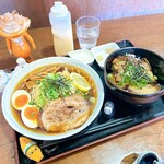 明神そば - 冷たいものと、温かいものの組み合わせ♬