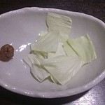 麺場 田所商店 - お通し（無料）