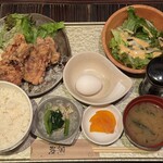 産地直送 お魚とお野菜 海畑 - 唐揚げ御膳（1100円）