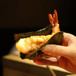 一石三鳥 別邸 - えび天ぷら巻