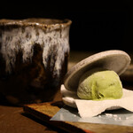 一石三鳥 - ほうじ茶＋珠洲の抹茶ジェラート