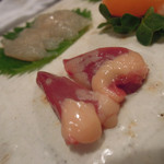 酒盃 - 比内地鶏の鶏さし　ズームアップ