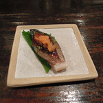 酒盃 - 酒肴 〆鯖あぶり叩き