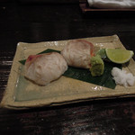 酒盃 - 男鹿産ふぐの白子焼