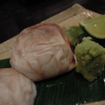 酒盃 - 男鹿産ふぐの白子焼　ズームアップ