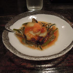 酒盃 - 鮑とジュンサイ酢もの