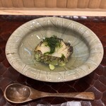 309027402 - 黒鮑の飯蒸し