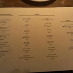 トラットリアチッチョ - メニュー一覧です。