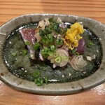 地酒と地魚あらた - 鰹の藁焼き