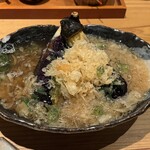 石臼挽手打 そばの音 - 茄子揚げだし