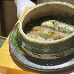懐石料理 はし本 - 〆は鮎の炊き込みご飯。先日のお店とは別の次元。
