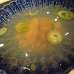 ホテル雲丹御殿 - ウニ吸い、ウニの旨みだけですっきりと〆。