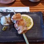 炭火焼鳥正ざわ - もも串と生湯葉