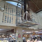函館朝市 駅二市場 活いか釣り広場 - 